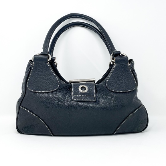 Vintage Prada Leather Moon Bag Black - Picture 2 of 14